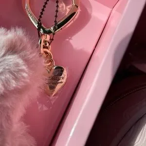 Deboss Dusty Blush Mini Backpack & Keychain Juicy Couture Bags | Juicy Couture Dusty Pink Deboss Black  main image 3